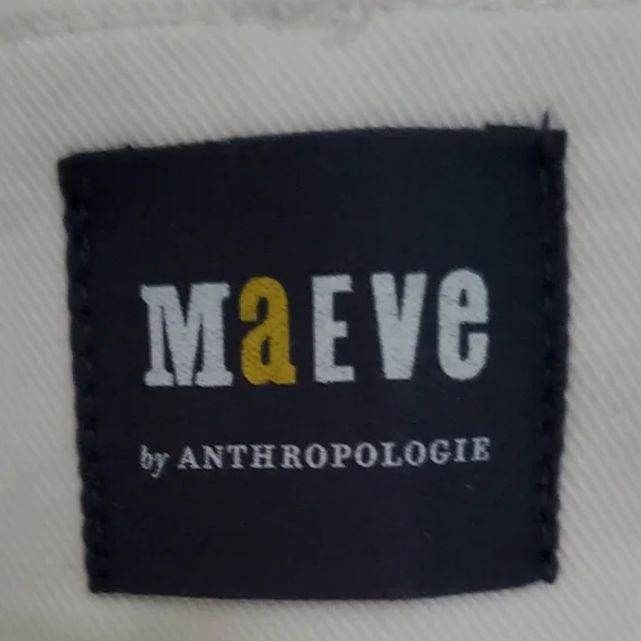 OPEN TO OFFERS Anthropologie Maeve Colette Embroidered Wide Leg Pants Size 26 - Picture 3 of 9